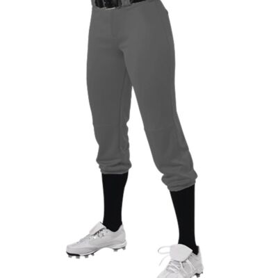 Girls' Premium Fastpitch Softball Pants with Belt Loops Thumbnail